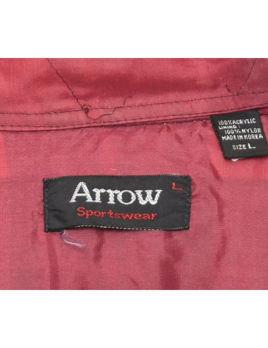 Arrow Maroon Checked Shirt - L