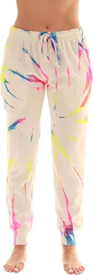 Just Love Loop Terry Tie Dye Jogger Pants for Women