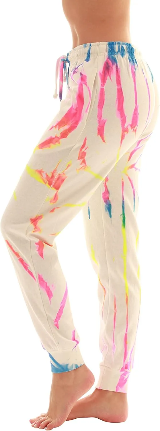 Just Love Loop Terry Tie Dye Jogger Pants for Women