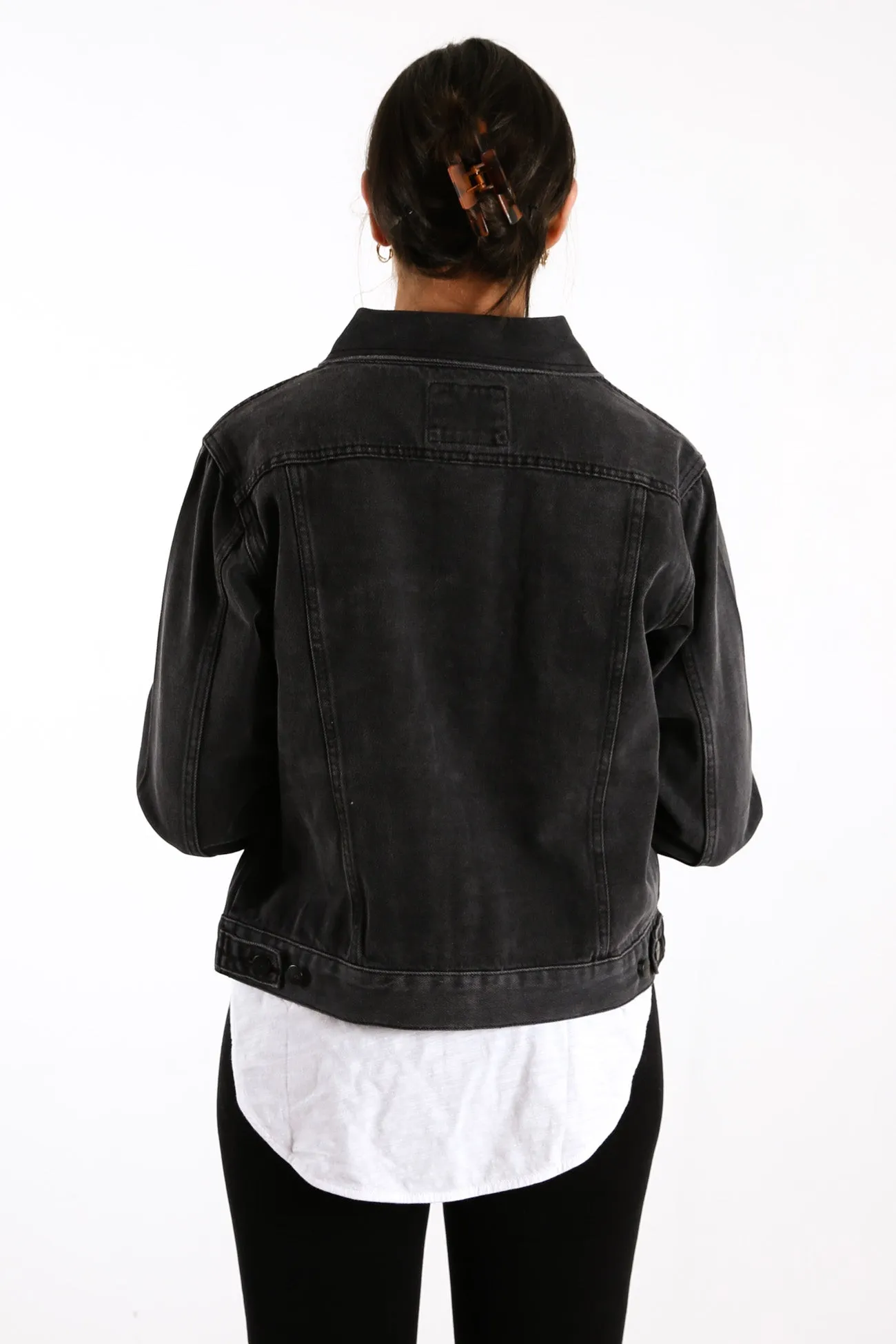 RVCA Staple Denim Jacket Vintage Black