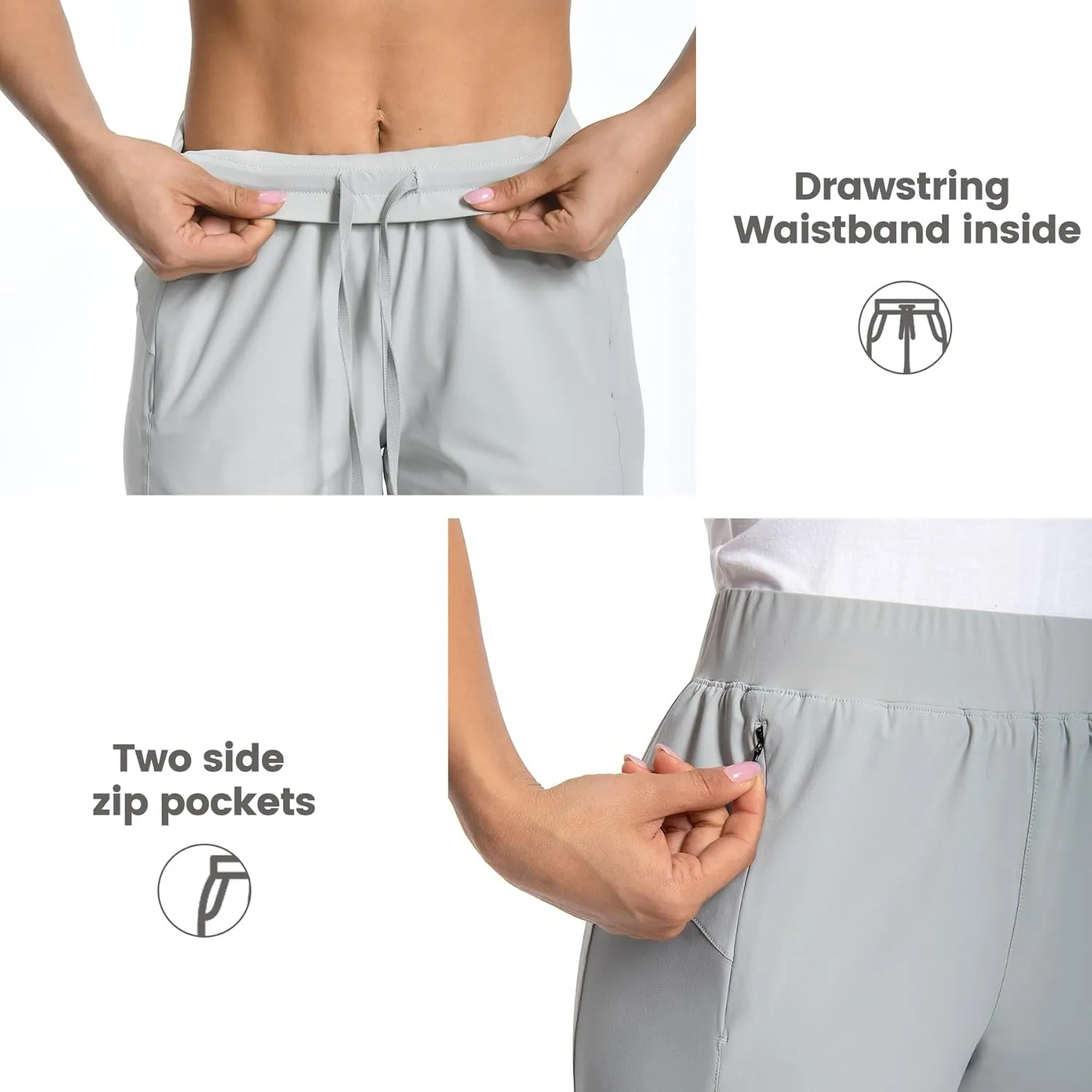 Women Joggers Pants Athletic - Lightweight Quick Dry Soft Track Running Sweatpants with Pockets Workout Lounge