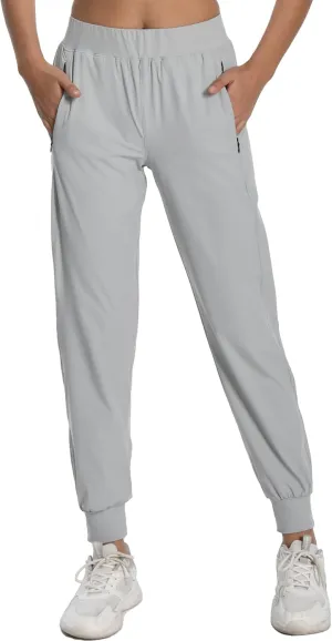 Women Joggers Pants Athletic - Lightweight Quick Dry Soft Track Running Sweatpants with Pockets Workout Lounge